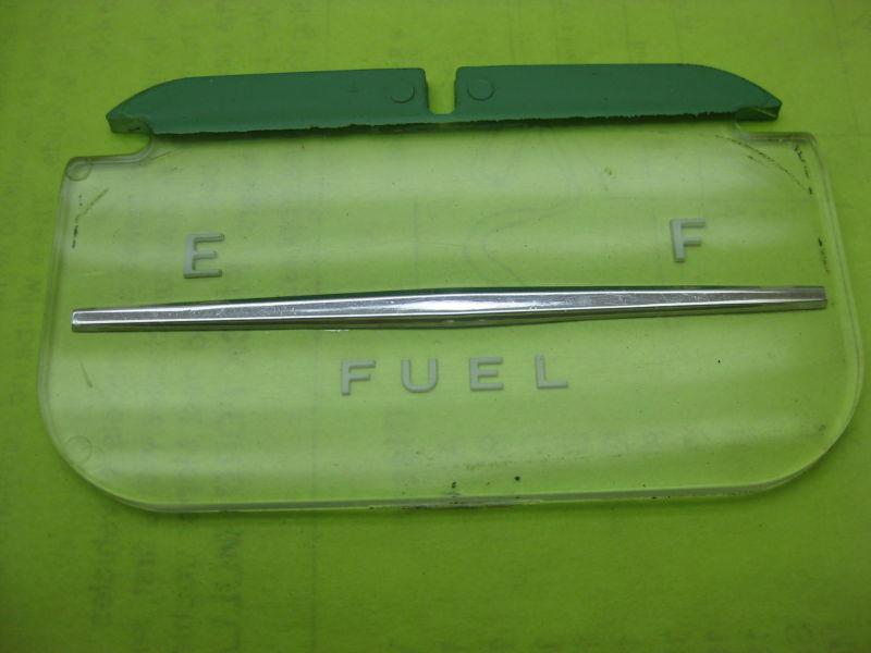 1958 chevy impala fuel gauge lens                 4078