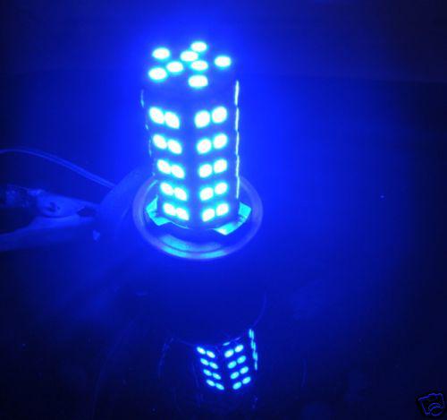 Gau 2 x car auto vehicle 68 smd led blue fog light bulbs 12v h11