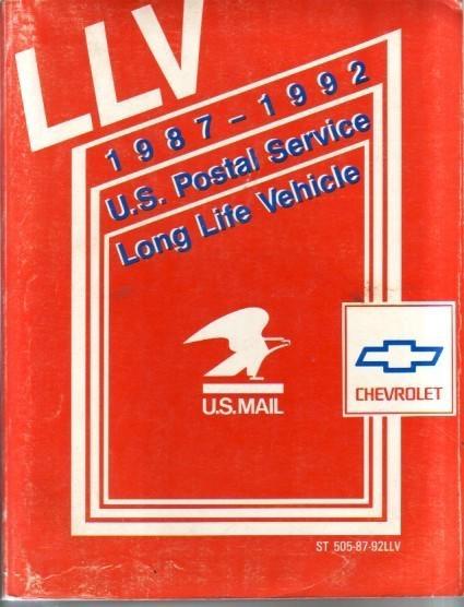 1987 1988 1989 1990 1991 1992 chevrolet us postal vehicle shop service manual