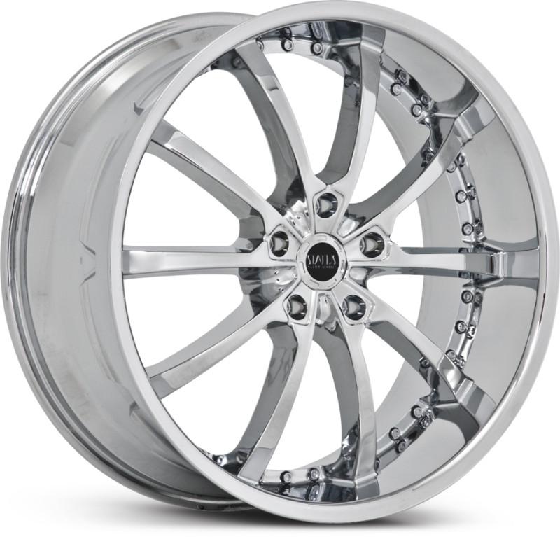 22" x 9" status s826 knight 10 chrome prospector charger gs300 300c wheels rims