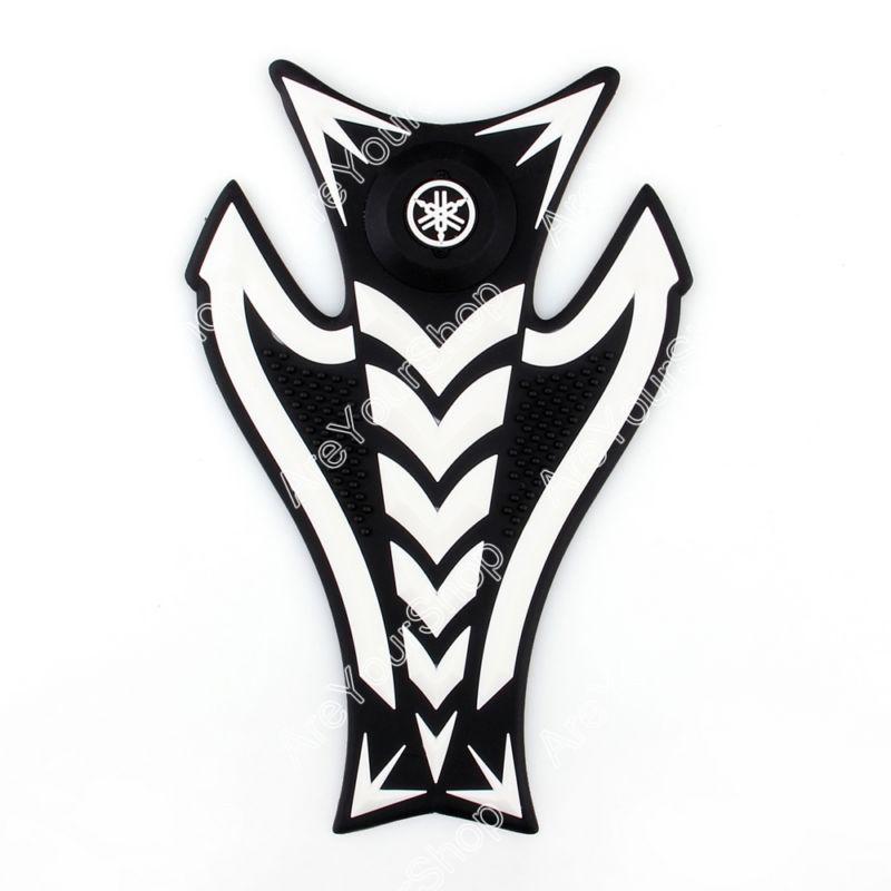 3d rubber tank pad protector gas motorcycle yamaha yzf r1 r6 r6s fz1 fz8 white