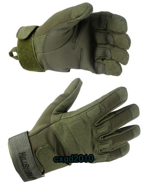  outdoor sports fullfinger military tactical airsoft hunting riding glove l