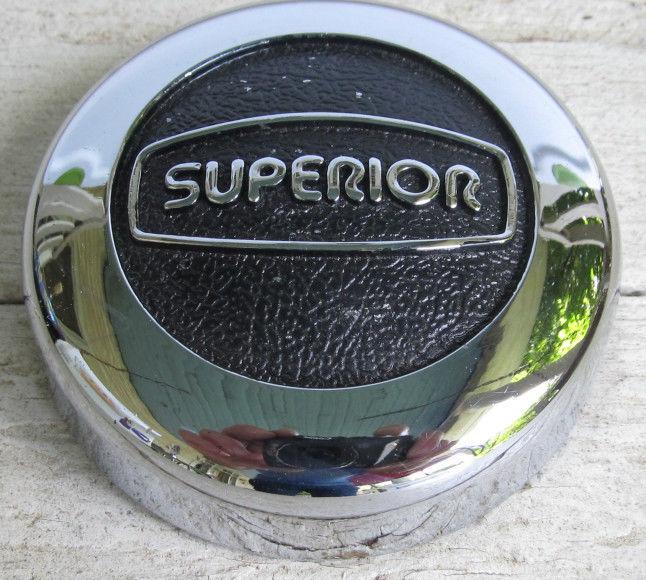 Nos 1970's 80's vintage superior wheels chrome center hub cap 15" t1a