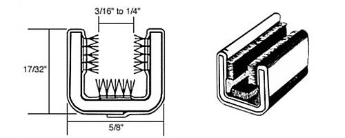 10g60 60" channel for 1950-1962 chevy and gmc trucks without framed glass