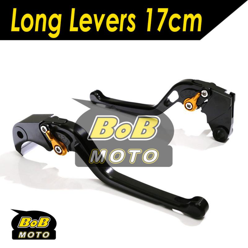 Bmw k1200r 05 06 07 08 sport black long clutch brake levers set blgd