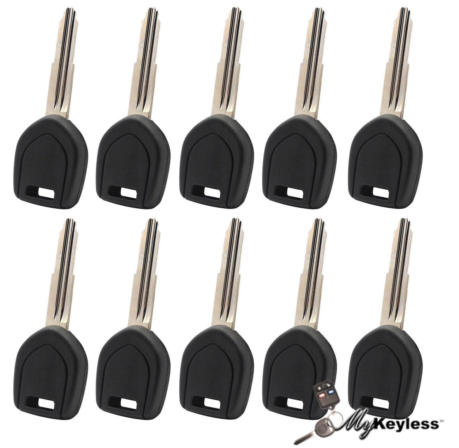 New mitsubishi bulk locksmith lot transponder chip uncut car ignition key x10