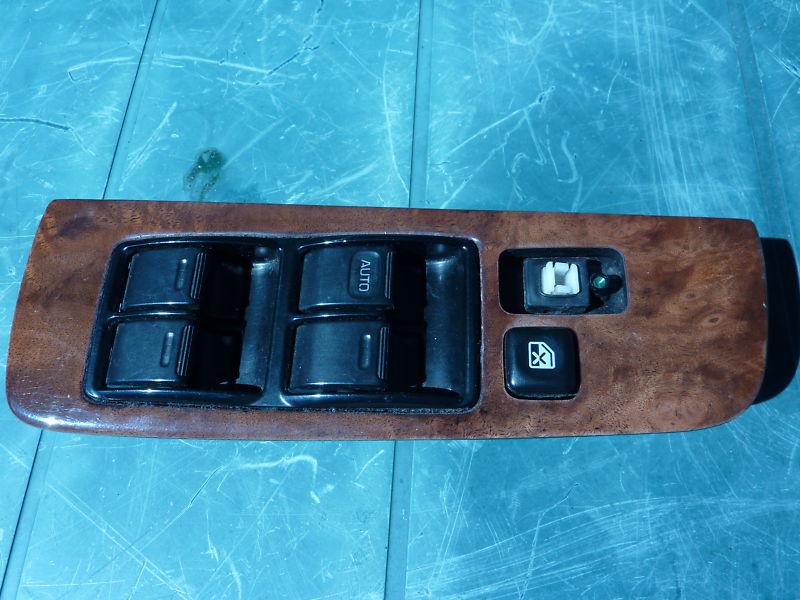 97 -01 lexus es300 es lh drivers front power window switch woodgrain bezel oem