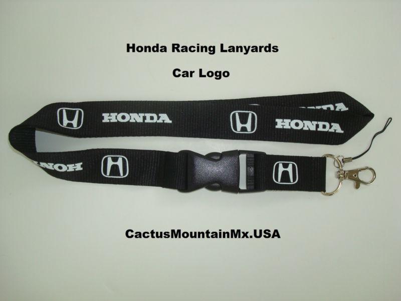 New honda racing black car keys cell phone lanyard auto company fashion gear 