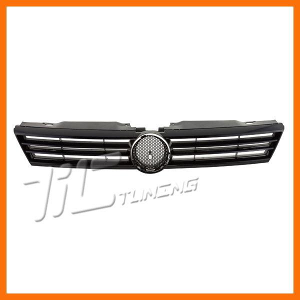 11 12 vw jetta sedan front grille vw1200151 black frame ptm unpainted mk6 wo gli