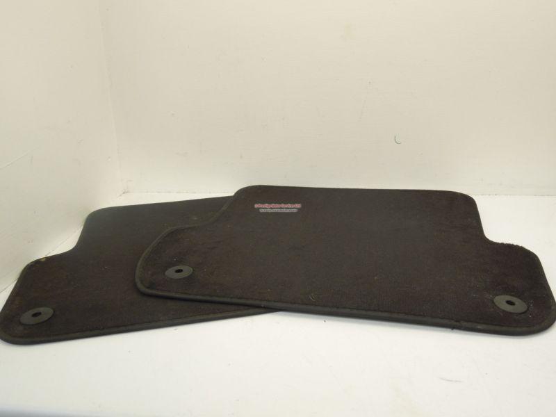 Audi a4 b6 black pair of rear carpet floor mats	