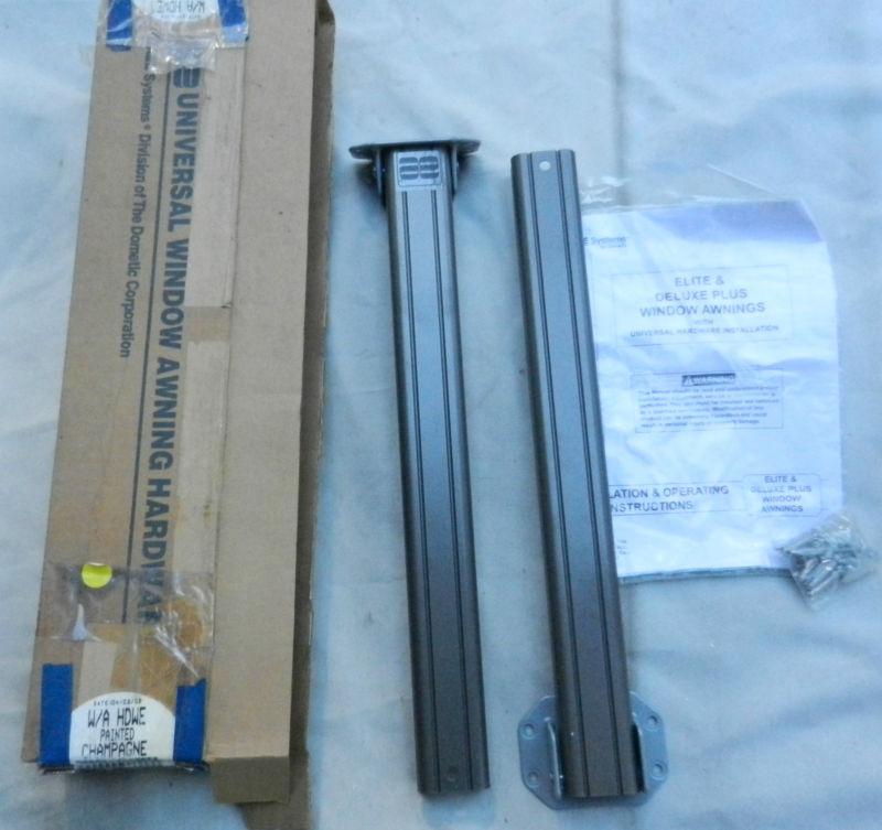 New dometic a & e universal 18” rv window awning hardware 7700001.400 champagne