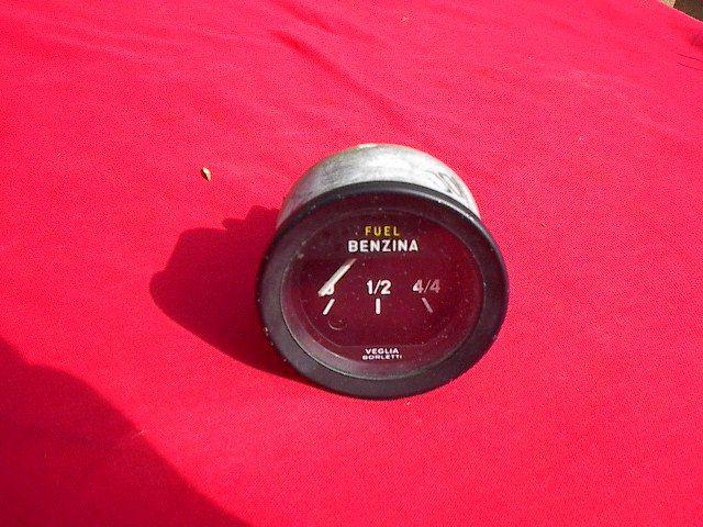 Fiat 124 spider,fuel,gas,gauge, oem used veglia borletti, benzina.