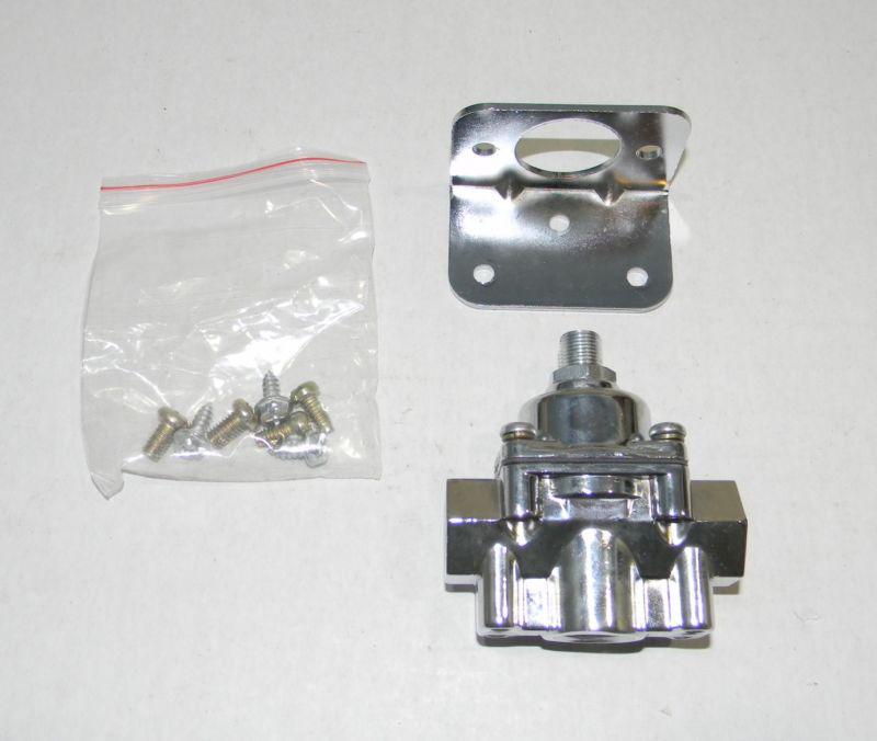  chrome adjustable fuel pressure regulator 4.5 - 12 psi  new no reserve!!