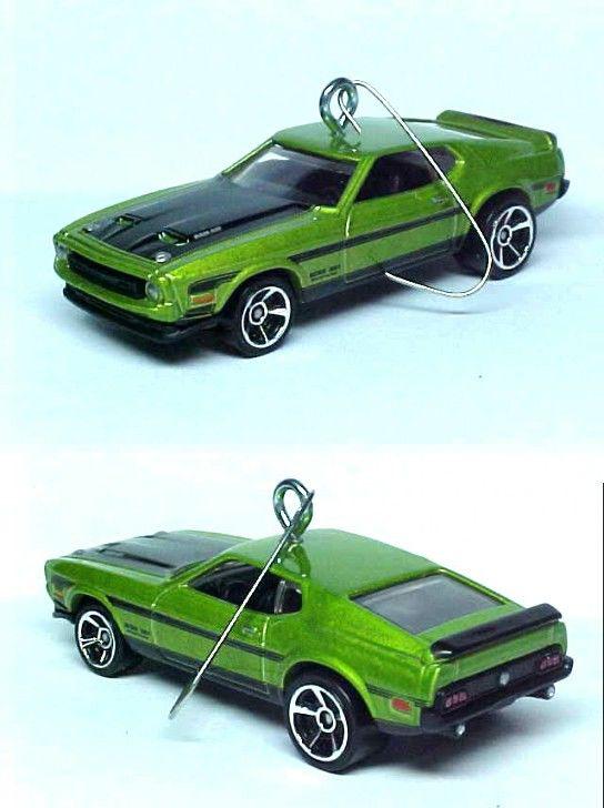 1971 ford mustang boss 351 mach 1 muscle car christmas tree ornament  71