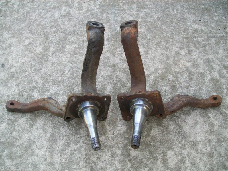 V8 1965 1966 shelby mustang disc drum brake spindles 1965 falcon 5 lug v8 swap