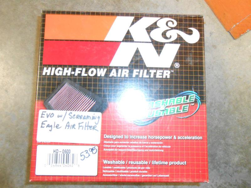 K & n high flow air filter evo/