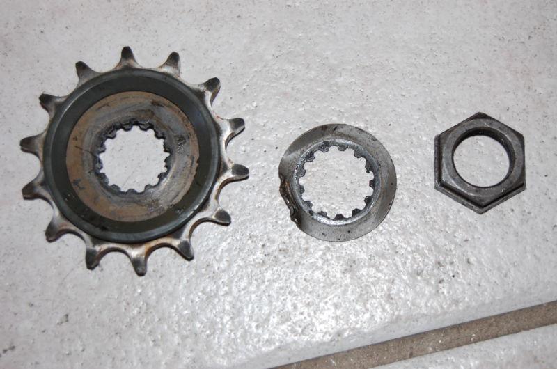 04 05 06 07 08 09 yamaha yfz450 yfz yzf 450 front sprocket nut washer