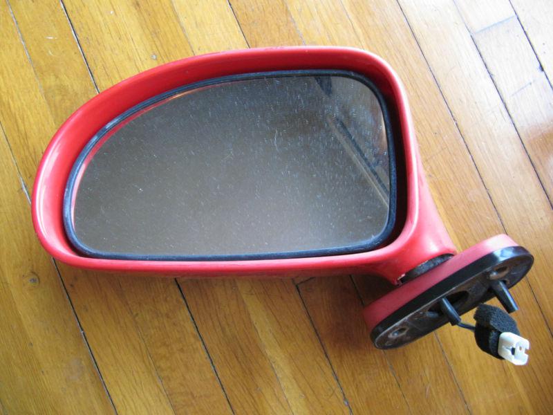 91-96  dodge stealth 91-99 mitsubishi 3000gt oem red drivers side  left mirror