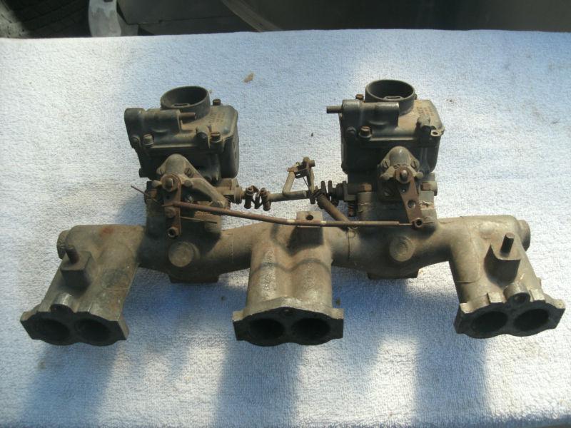 Jaguar mki/2  solex carburetor set. 