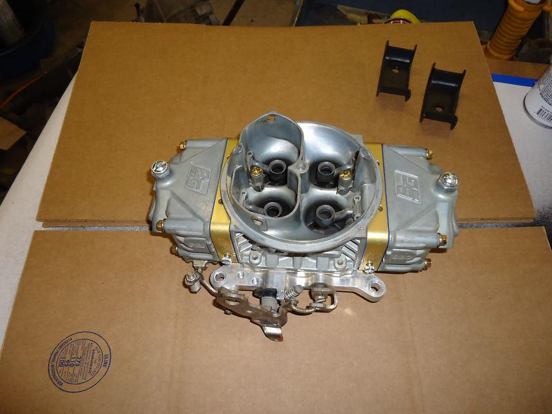 Just rebuilt 750 cfm barry grant claw carb hp ready to run double pumper