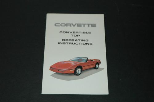 Nos 1986 1987 1988 86 87 88 corvette convertible top instructions