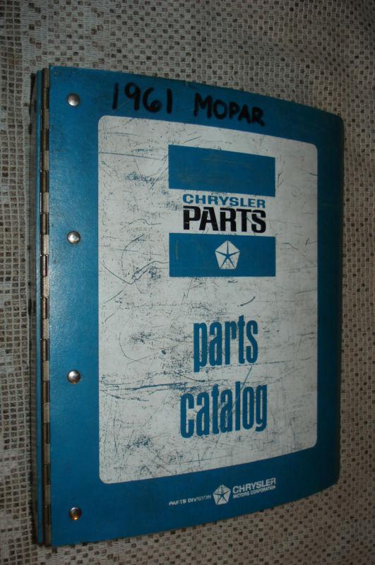 1961 plymouth chrysler de soto imperial parts book original mopar list catalog