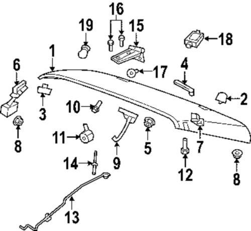 Jeep oem 55176422 hood-hold down strap