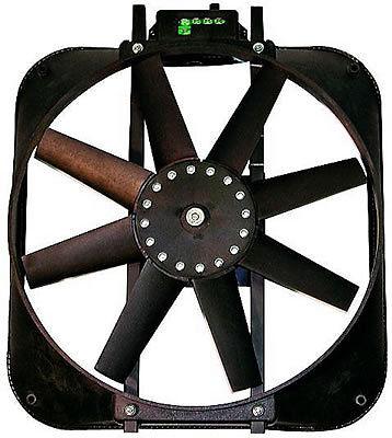 Proform electric fan 2,800 cfm puller 15" dia single 67015