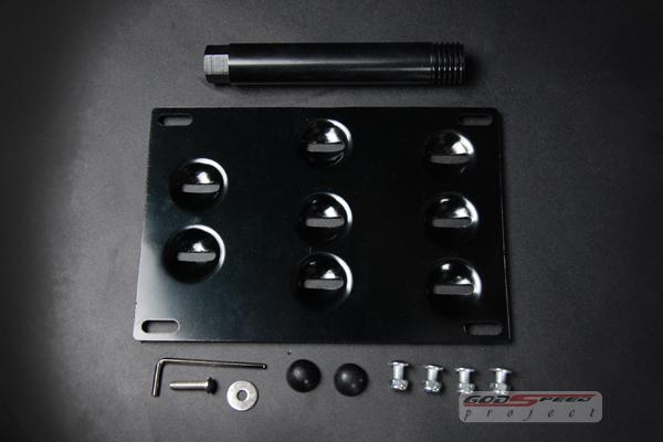 Godspeed black benz mbz c250 c300 c350 c63 jdm license plate mount kit /tow hook