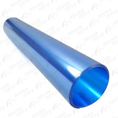 Fm new 30cmx145cm blue vinyl film headlight taillight fog lamp drl cover overlay