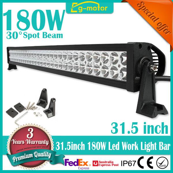 New 180w  spot/flood  beam led work light bar offroad car suv 4x4 truck lamp