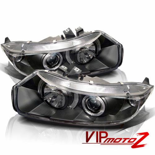 2006-2011 honda civic fg 2dr coupe jdm black halo projector headlight lamp lh+rh