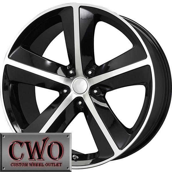 20 black replica challenger wheels rims 5x115 5 lug charger challenger 300 300c