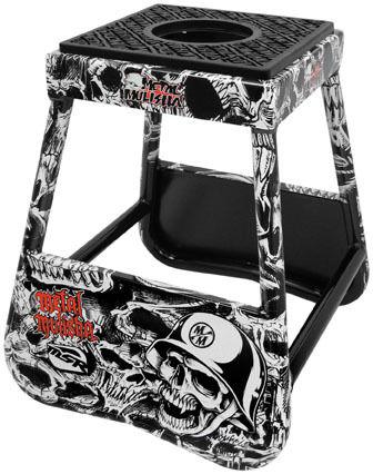 New msr metal mulisha motocross/dirtbike stand aluminum, black, 17" tall