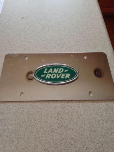 Landrover stainless mirrored license plate cover range rover