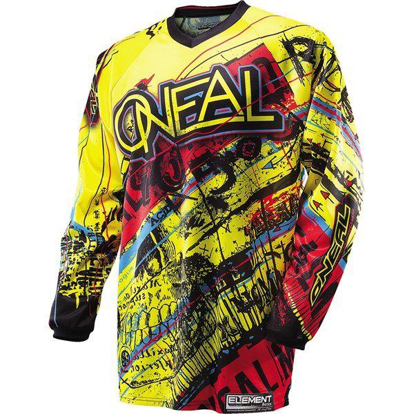 Yellow/red xxl o'neal racing element acid jersey 2014 model