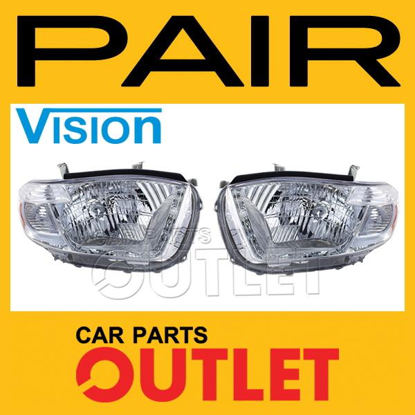 2008-2010 toyota highlander head light lamp replacement new pair set left+right