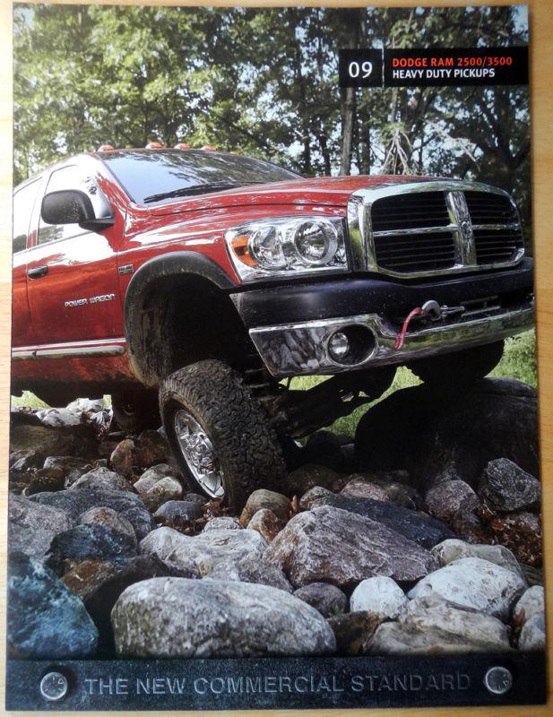 New 2009 dodge ram 2500 / 3500 heavy duty pickups literature brochure