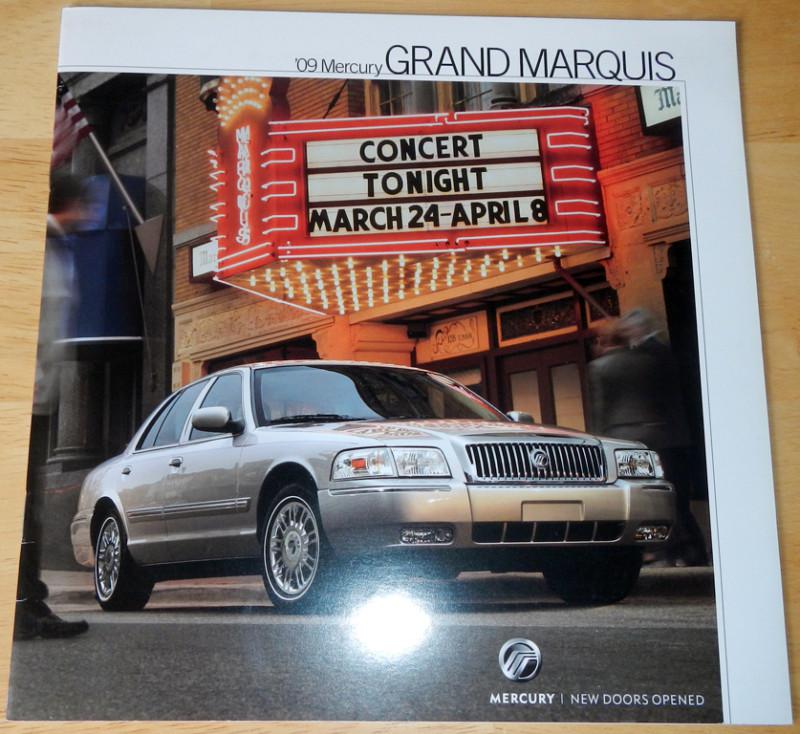 2009 mercury grand marquis literature brochure