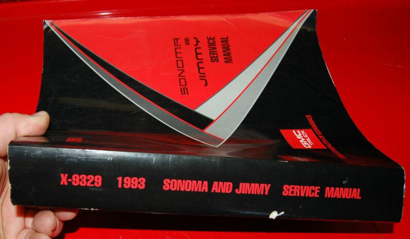 1993 gmc sonoma jimmy service manual x-9329 genuine gm repair book blazer s-10