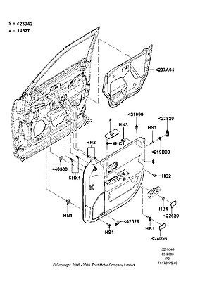 Aa8z7423943ac ford trim assy - front door