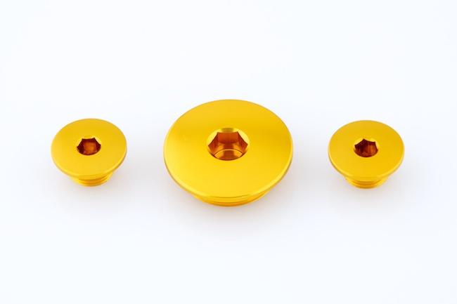 New aluminum engine plugs caps fits honda crf250r crf250x 2004-2013 z1- gold