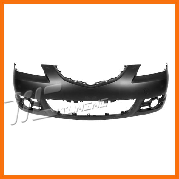 07-09 mazda3 sedan base type front bumper cover ma1000215c primed capa certified