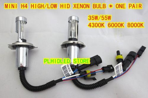 New type mini 55w h4 h/l beam hid xenon bulb 4300k 6000k 8000k for optional