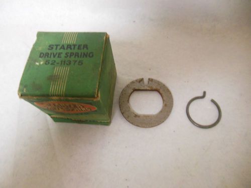 1937 - 1940 ford 60 hp starter drive spring, anchor plate, spring lock ring nos