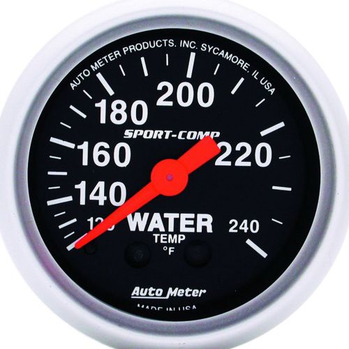 Auto meter 3332 sport-comp; mechanical water temperature gauge