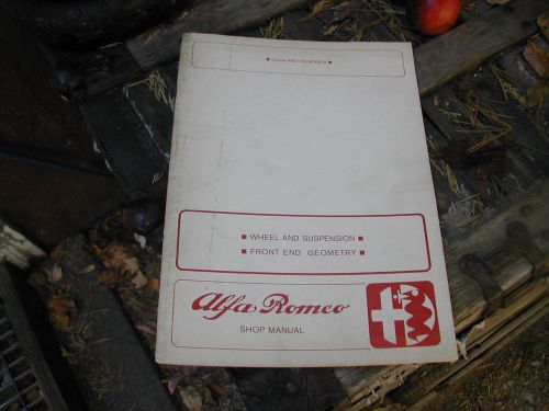 Alfa romeo 105 series suspension shop manual 56 pages oe