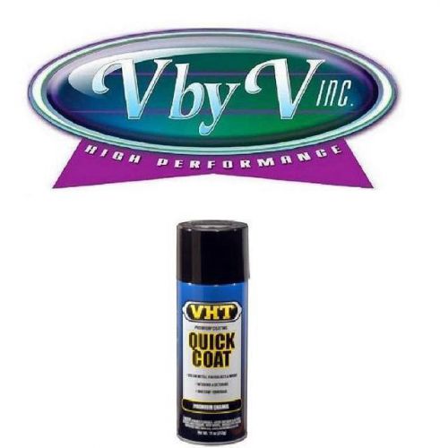 Vht quick coat, polyurethane, enamel, gloss, black, 11 oz., aerosol spray each