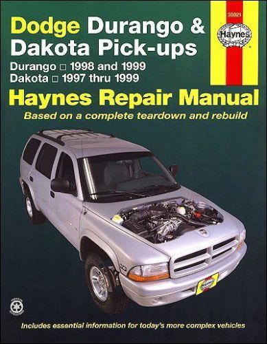 Dodge durango 1998-1999, dakota pick-ups 1997-1999 2wd &amp; 4wd repair manual