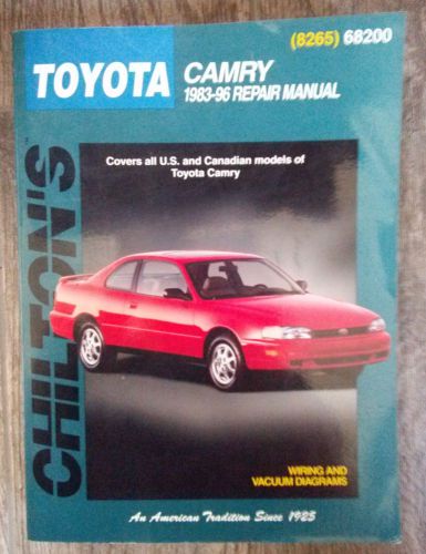 Chilton toyota camry 1983-1996 repair manual